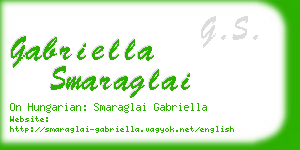 gabriella smaraglai business card